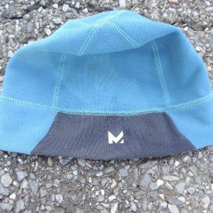 ONE M "M" stocking cap winter beanie blue OSFA